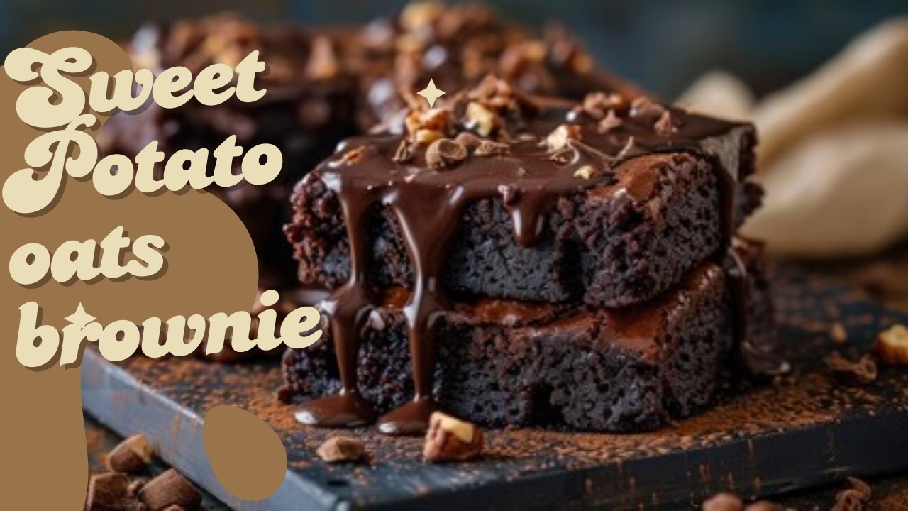 The FUDGIEST Sweet Potato Oats Brownies Ever! (Healthy & Eggless)