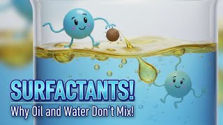 What is a Surfactant? | Why Oil & Water Don't Mix | How Soap Cleans Explained!