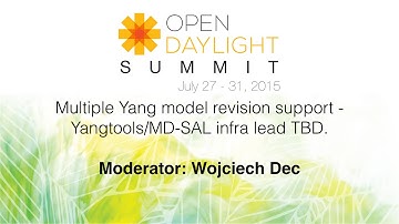 Multiple Yang model revision support - Yangtools/MD-SAL infra lead TBD