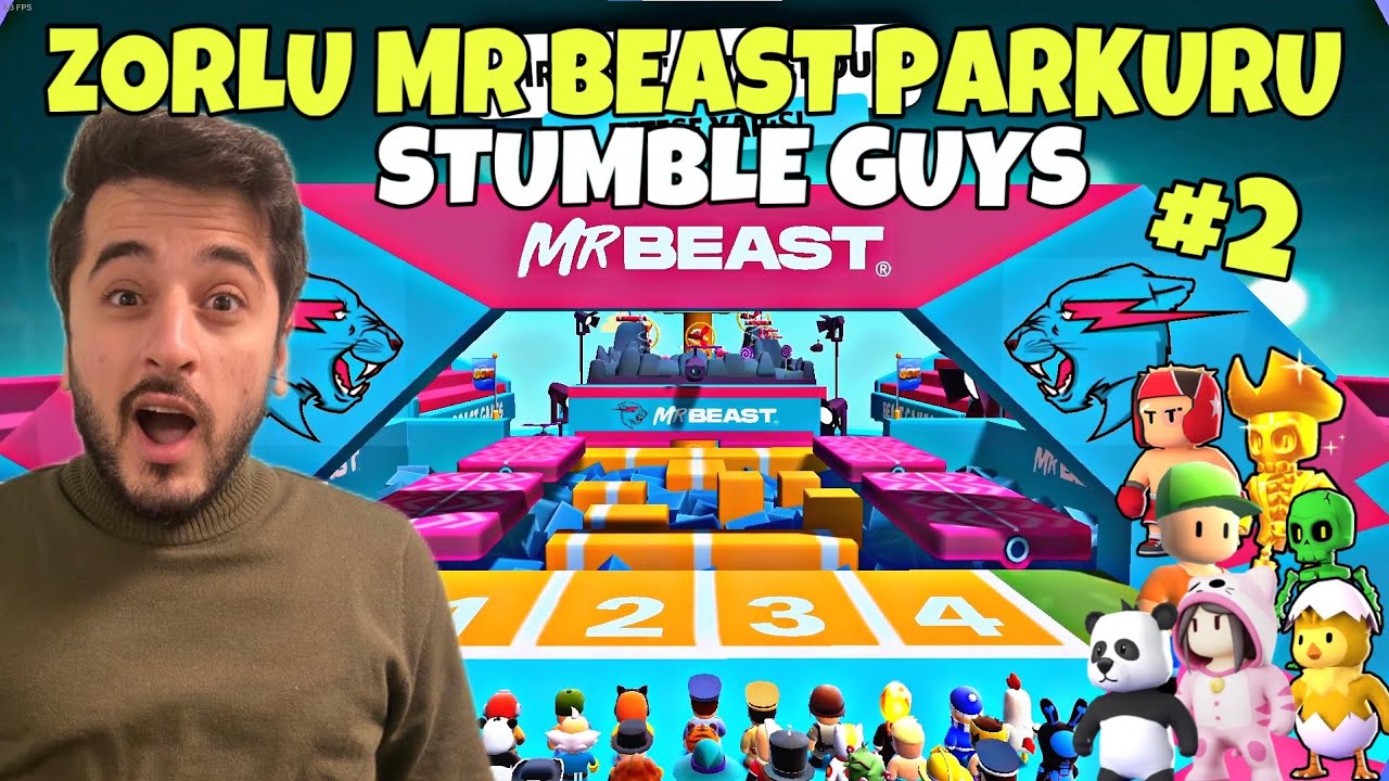 MR. BEAST PARKURUNDA YARIŞTIK, YENİ HARİTALAR GELDİ! (ÇOK GÜLDÜK) -STUMBLE GUYS