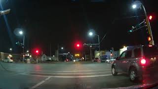 4K Dash Cam - Kenosha Wisconsin - 22nd Ave Through The Heart Of The North Side At Midnight - 2023