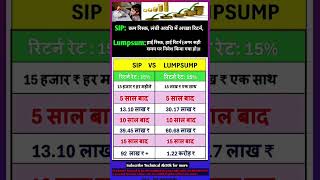 SIP Vs Lumpsump 💹 #sip #lumpsum #investing #investment #stockmarket