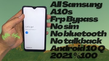 FRP Samsung A10/A10s Google Account Bypass/Unlock Frp Android 10 New Method 100% Working