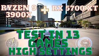 Ryzen 9 3900X + RX 5700 XT in 13 Games High Settings 1080p 4K