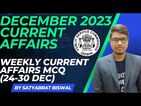 December 2023 current affairs,weekly current affairs (17-23 dec) - YouTube