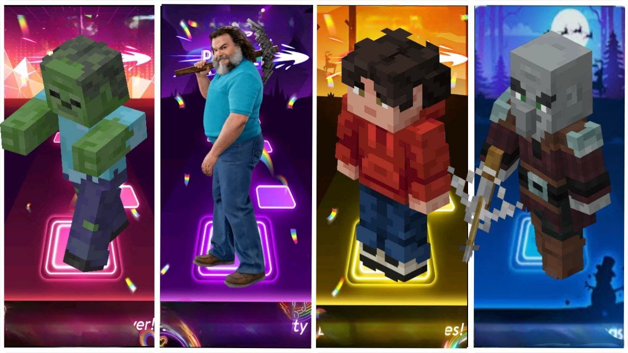 Tiles Hop EDM Rush🎶 - Minecraft -Tiles Hop EDM Rush