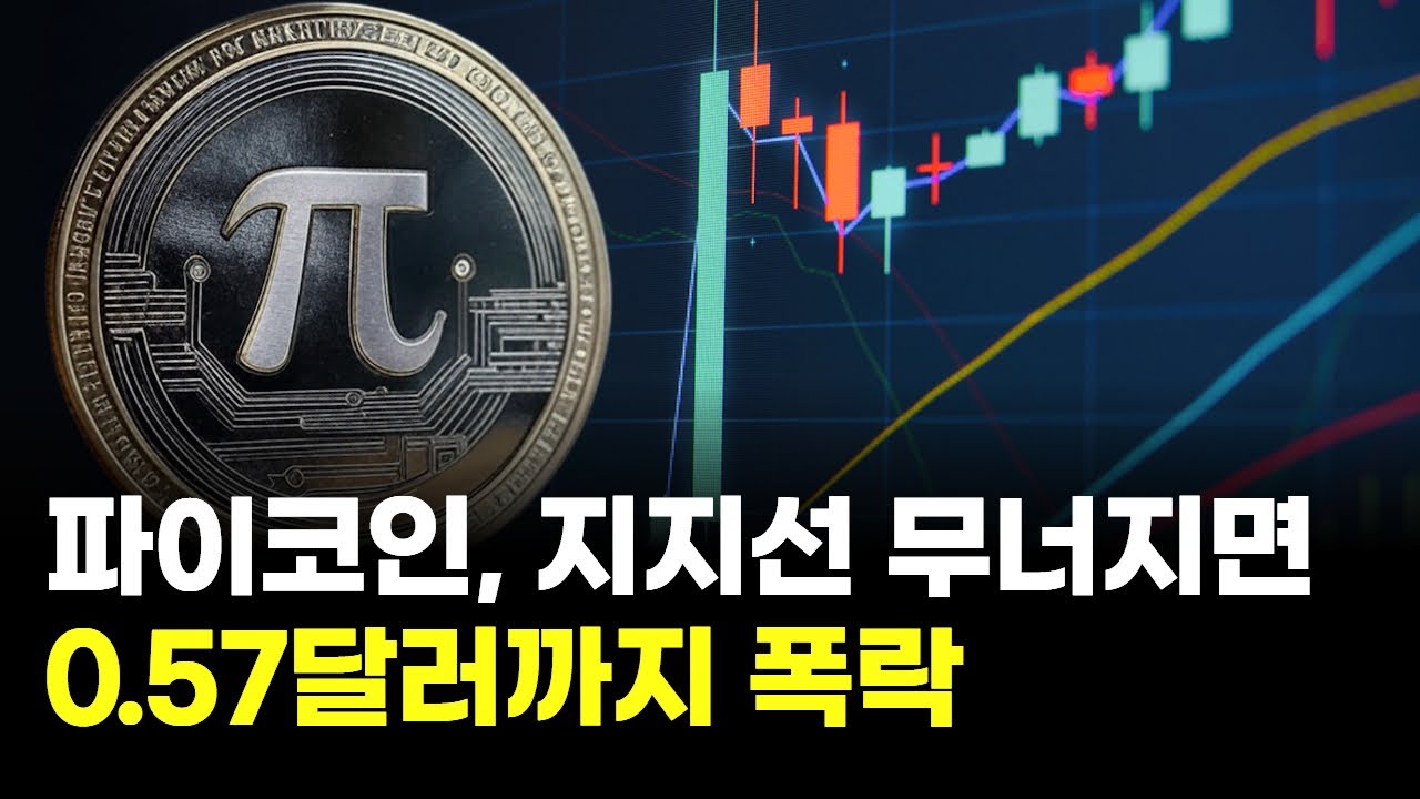 파이코인, 7일간 15% 급락…지지선 무너지면 0 57달러까지 폭락