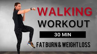 30 MIN WALKING WORKOUT FOR WEIGHT LOSS / CARDIO / FAT BURN / No Jumping