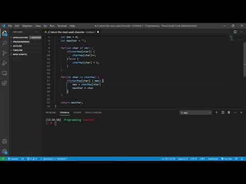 MaxChar Function with JavaScript