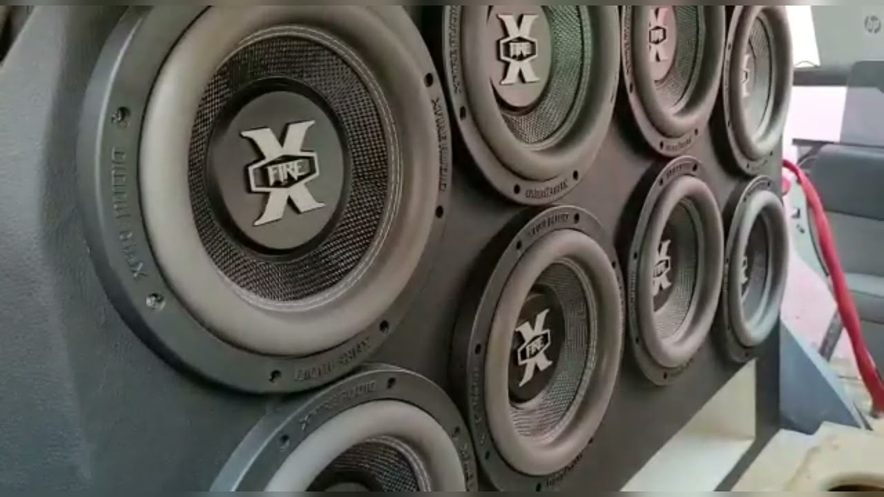 Eight 10s Xfire Done By Speaker Freak Creations (Trinidad Car Audio)
