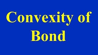 Convexity of Bond