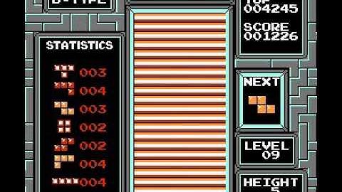 Tetris Nintendo NES More Time to Decide First Tetrimino Game Genie code