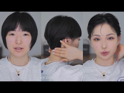 💈 남편 왁스로 집에서 하는 포마드 스타일 / 숏컷인데 숏단발인 그런 컷트 | Self Hair Styling
