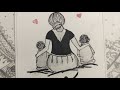 Mother and daughter drawing live #art #drawing #artandcraft #viral #mom #daughter 