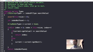 Implementing the indexOf method