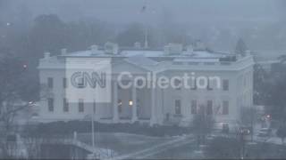 DC:SNOW FALLING AT THE CAPITOL/ WHITE HOUSE