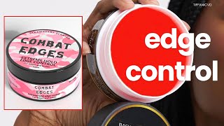 COMBAT EDGES VS. BASK AND LATHER ON 4C HAIR 🍓❤️❤️ - TIFFANICVD