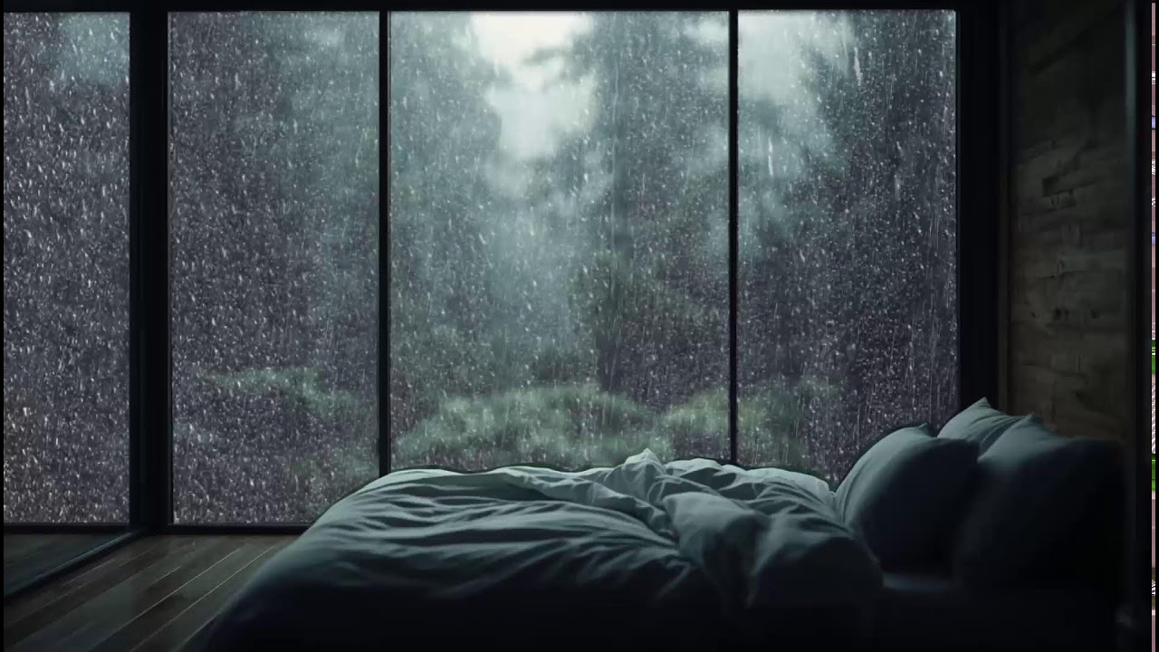 Soft Rain On Forest Cabin | 24/7 | Relaxing Rain Sounds For Sleeping