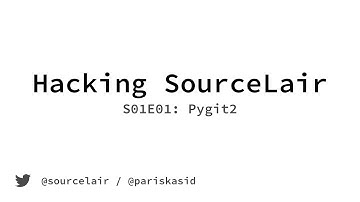 Hacking SourceLair S01E01 - Pygit2
