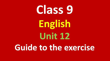 grade 9 English/unit 12/exercise