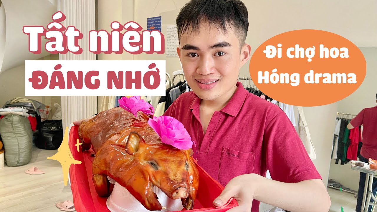 TIỆC TẤT NIÊN CÙNG TINA 🎉 | Đi chợ hoa Hồ Thị Kỷ 💦  27 Tết đầy drama,..