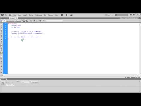 Dreamweaver Tutorial: Triangles with CSS -HD-