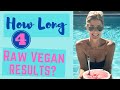 How long did it take to get  RESULTS on a RAW VEGAN LIFESTYLE?