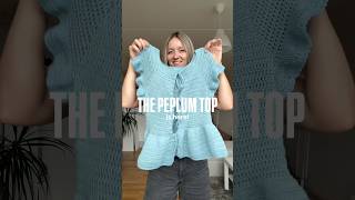The Peplum top is here! (aka your next crochet project)