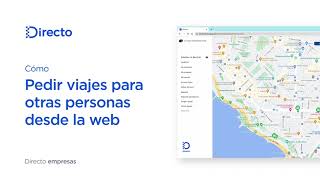 Cómo pedir un taxi para alguien más desde la web de Directo | Directo empresas