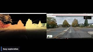 Google Street View and VTK for pointcloud exploration screenshot 5