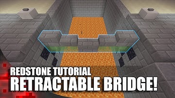Minecraft: Working Retractable Bridge