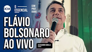 Flávio Bolsonaro concede entrevista ao Jornal Nacional; DCM faz react
