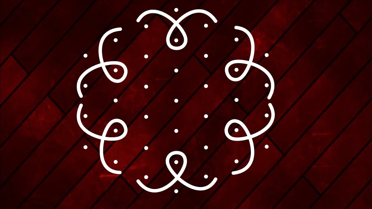 Very Beautiful Navratri Rangoli designs  with 7 to 4 dots, Kambi kolam, Melikala Muggulu, Chukki