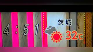 地上デジタル放送:8ch コールサイン:JOCXーDTV 放送局:フジテレビジョン 番組名:ディノスTHEストア 内容:時刻表示・天気ループ