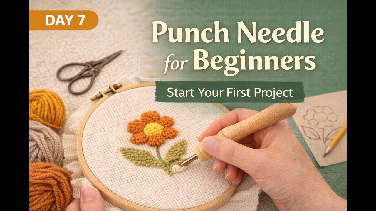 Punch Needle for Beginners – Day 7 | Start Your First Project - YouTube