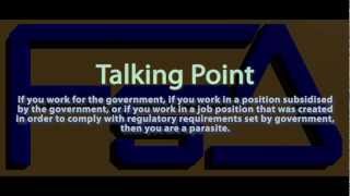 Talking Points: If you work for government (etc) you are a parasite! @NoToPseudoscience