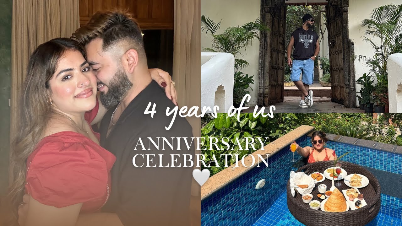 4 Years Of Us 🤍 ⎮ Anniversary Celebration At Amritara Aura Resort Goa 🏖️