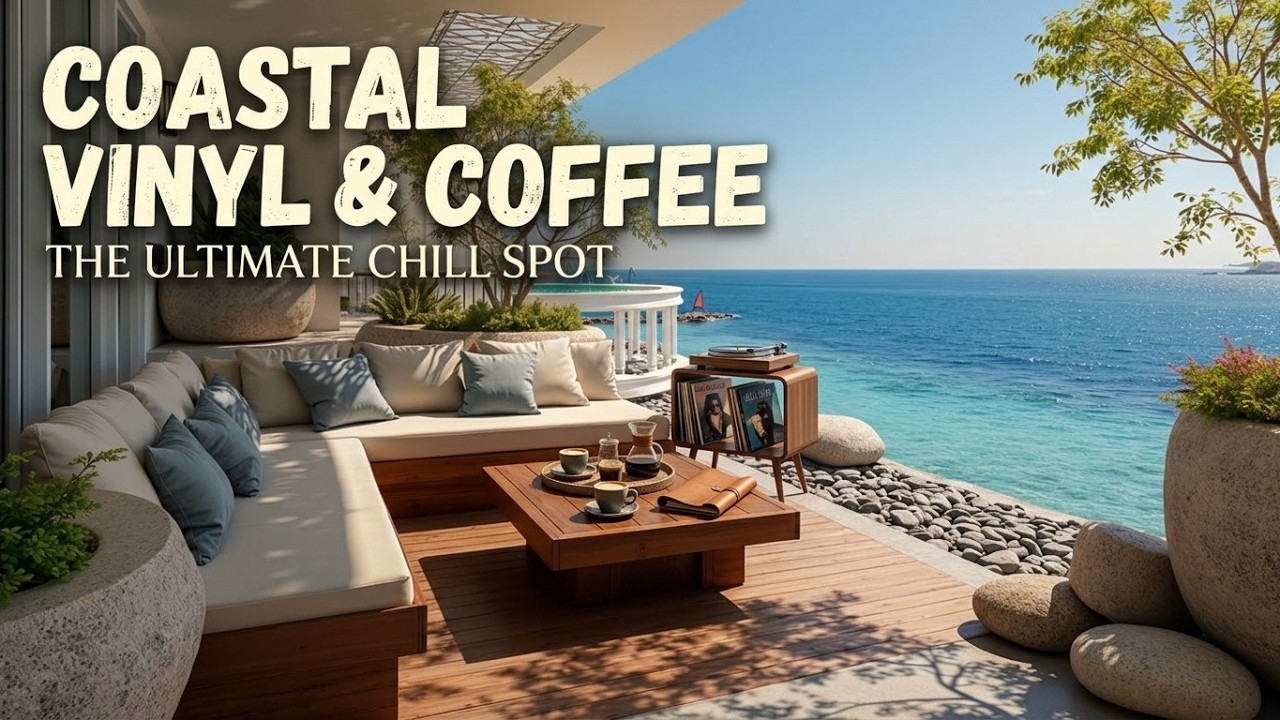 Уютная атмосфера кафе Чилл-джаз и успокаивающие звуки моря