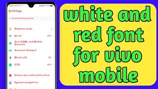 White and red font for vivo mobile screenshot 2