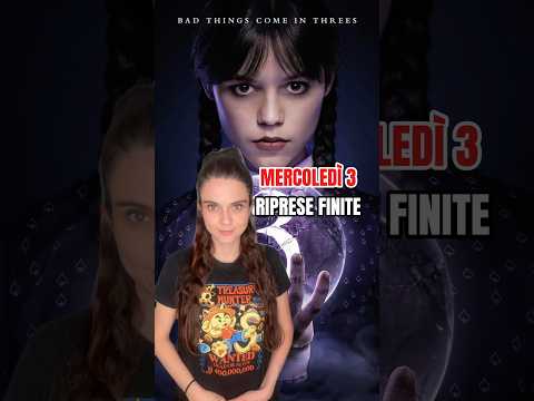 Video Le riprese della terza stagione di Mercoledì sono finite!!