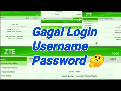 Informasi Terbaru Login Super User/Admin Username & Password WiFi ZTE Indihome