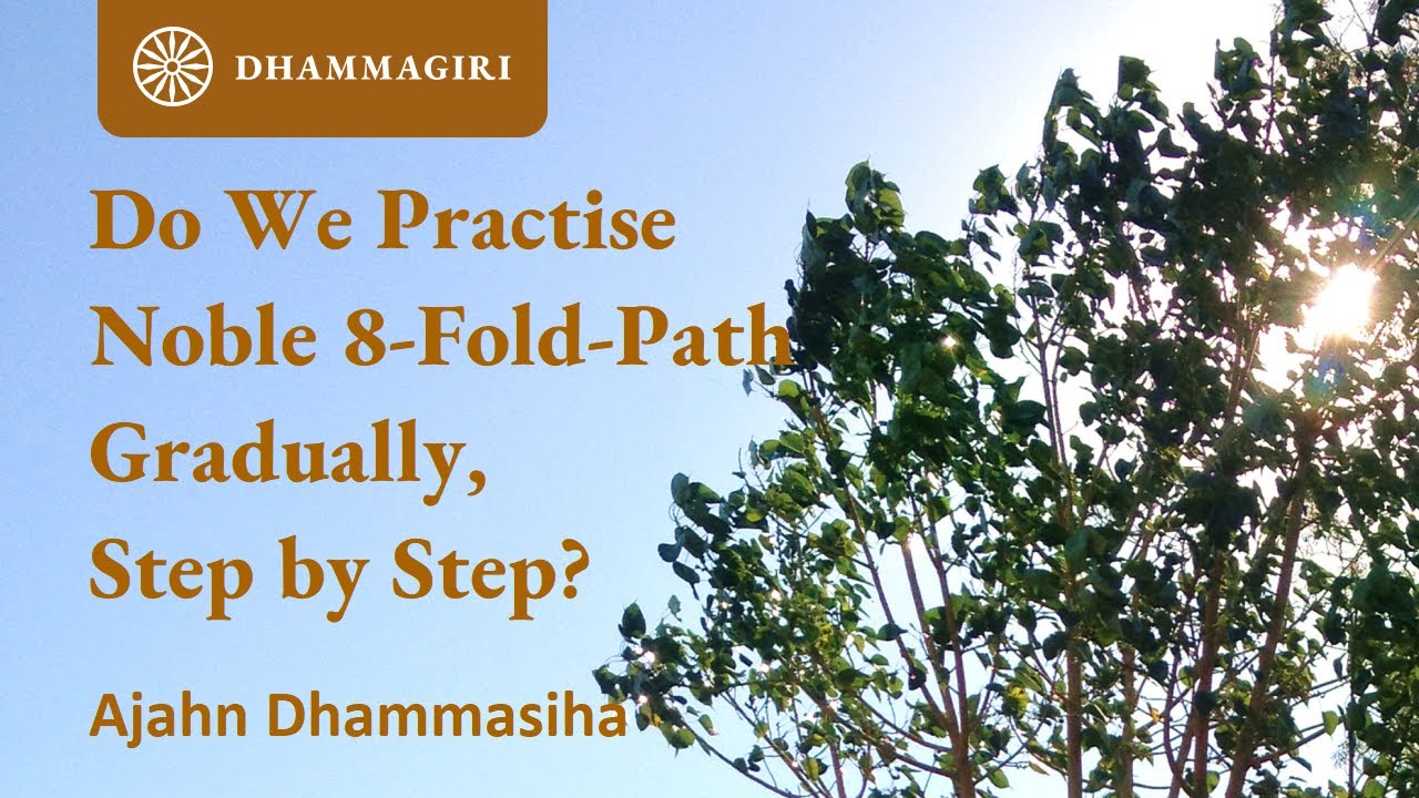Do We Practise the Noble 8 Fold Path Gradually, Step by Step? | Ajahn Dhammasiha | Dhamma Talk
