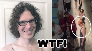 Parents FURIOUS! 50 year old TRANS Swimmer allowed to COMPETE and CHANGE in front of little girls!