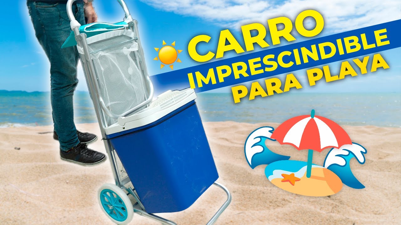 🛒CARRO Portasillas y Nevera IMPRESCINDIBLE ✓ para la PLAYA🏖️ 