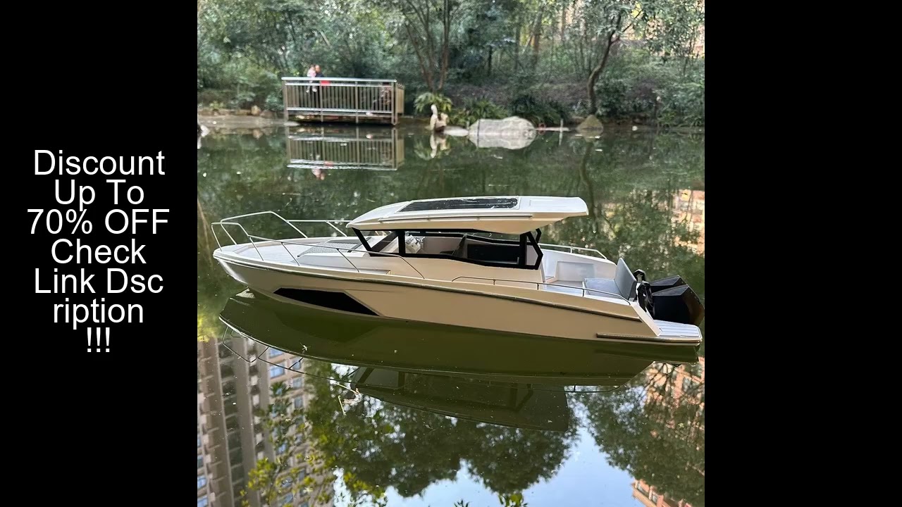 RC Ships 71cm Single Outboard Motor Luxury Yacht Remote Control Boat  3D Printing Molding RC Schiffe