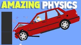 This Game Has AMAZING Car Crash Physics! 2D BeamNG? - Algodoo Car Destruction screenshot 1