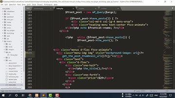 WordPress Theme Development Part 10 show bg image and foreach without condition