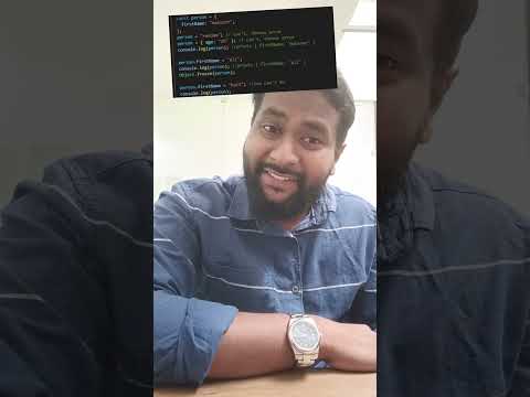 const objects and object freeze ? JavaScript | in Tamil