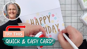 Eenvoudige en effectieve verjaardagskaart met één laag! [2025/180]