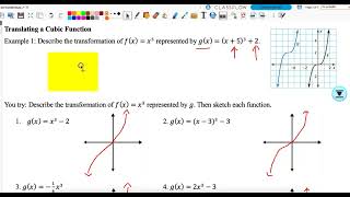 3.6 Transformations of Cubics & 3.8 Cubic Regression